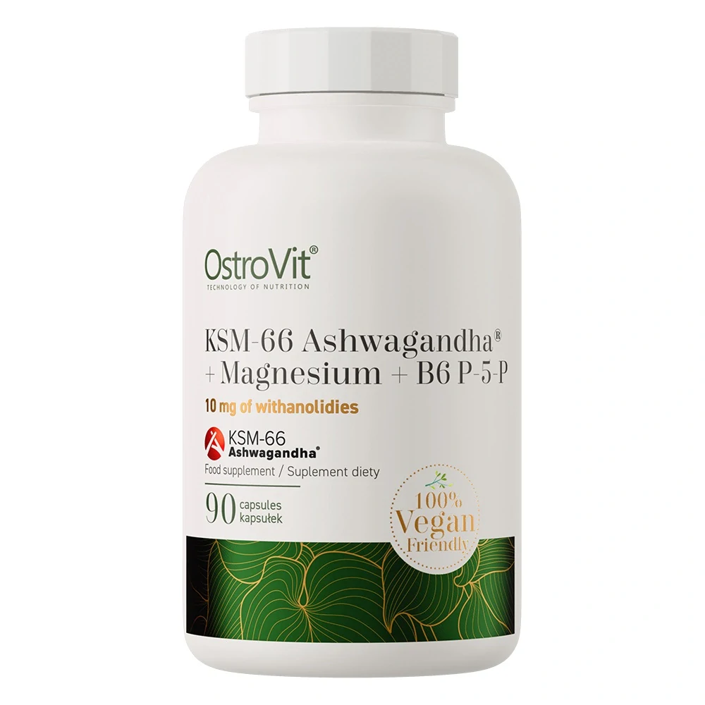 Ostrovit KSM-66 Ashwagandha® + Magnesium + B6 P-5-P 90kaps