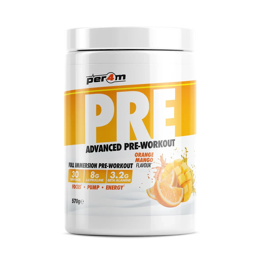 Per4m Pre-Workout Stim 570g pomaranč-mango
