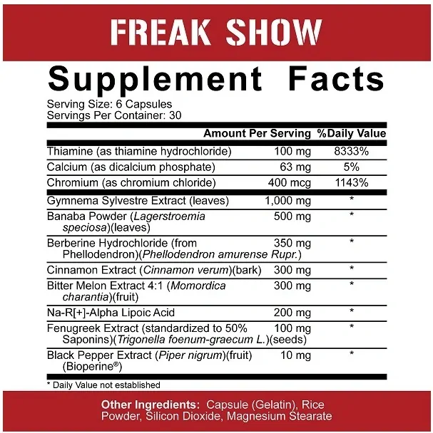 Rich Piana 5% Nutrition Freak Show 180kaps