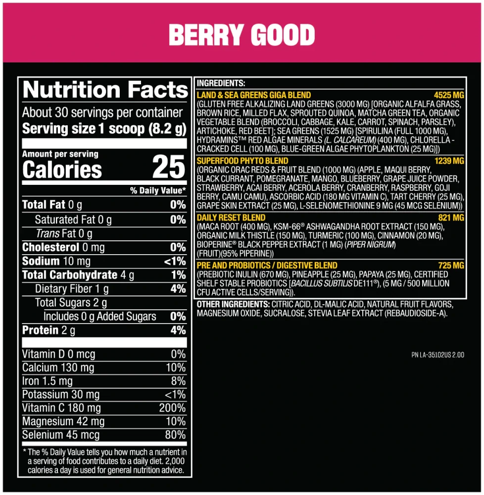 Mutant Big Greens 30dávok