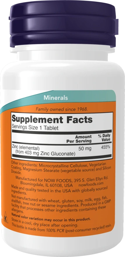 Now Foods Zinc Gluconate 250tabliet