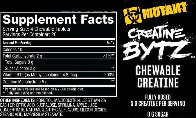 Mutant Creatine Bytz 80tabliet