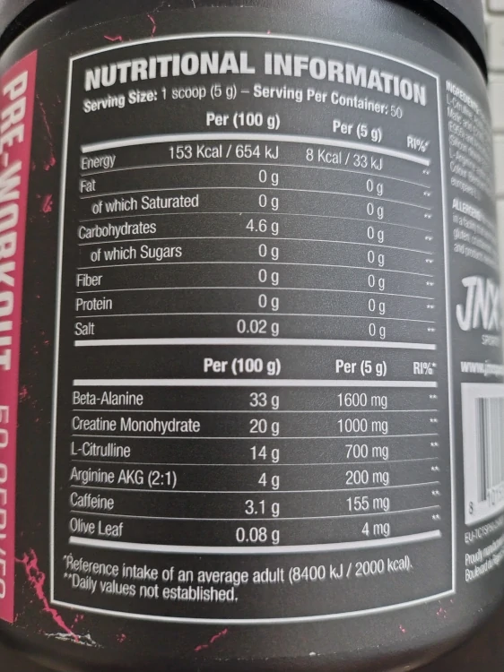 JNX Sports The Curse! 250g + šejker Skull