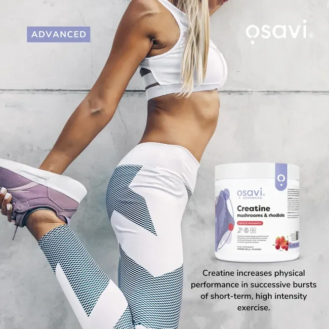 Osavi Creatine, mushrooms & rhodiola 300g
