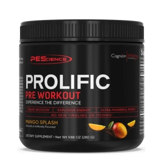 PEScience Prolific Pre-Workout 280g mango