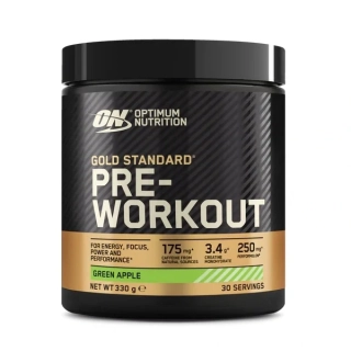 Optimum Gold Standard Pre-Workout 330g zelené jablko