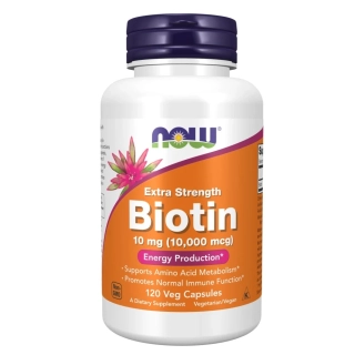 Now Foods Biotin 10mg Extra Strength 120kapsúl