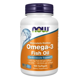 Now Foods Molecularly Distilled Omega 3 100kapsúl
