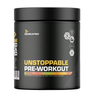 Dedicated Unstoppable Pre-Workout 420g tropical
